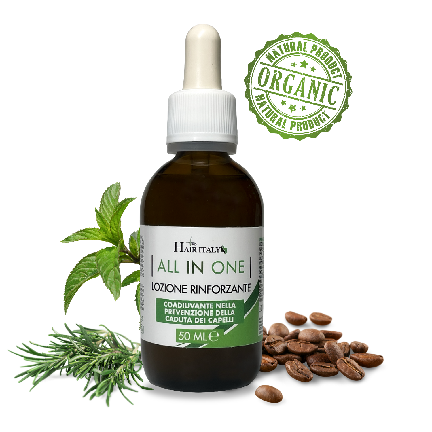 Lozione Anticaduta fortificante ALL IN ONE 50 ml per uso topico - immagine 2