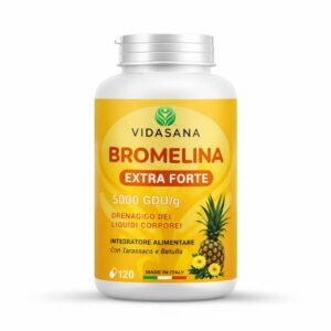 Integratore BROMELINA 5000 GDU/g per Drenaggio liquidi corporei