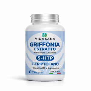 Griffonia estratto con L-TRIPTOFANO HTP 200 CPS con Agrimonia e Vitamina B6