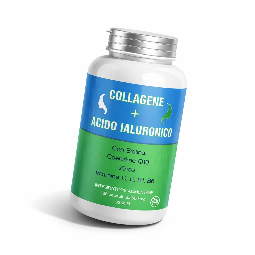 Integratore Collagene + Acido Ialuronico 180 Capsule - immagine 2